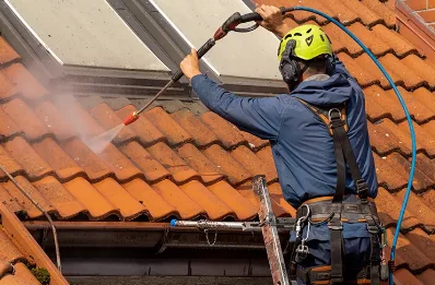 Démoussage et hydrofuge de toiture à Caunay